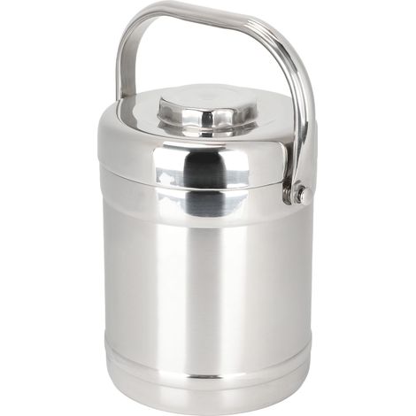 Boîte Repas Isotherme Acier Inoxydable 1.8L Double Paroi Vide Forme Rectangulaire pour Aliments Chauds