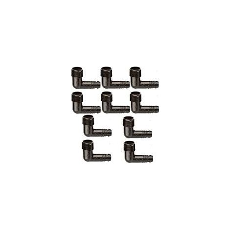 Codos de plástico para BFlex 30  Medidas: Ø1/2" x 16 mm