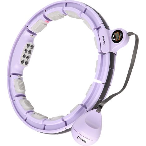 HHM13 HULA HOOP VIOLETA MAGNÉTICO CON PESO + CONTADOR HMS (1/5)