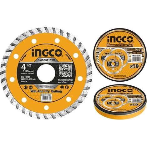 DISCO DIAMANTATO TURBO 115mm - DMD031152M - INGCO (1/3)