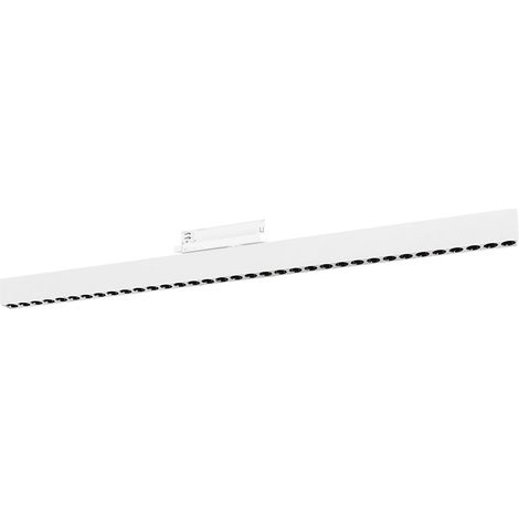 Reglette Led Antiabbaglio a Binario 48V 32W 2787Lm 3000K CRI90 Fascio 38° IP20 - Alluminio Pressofuso Bianco - Gealuce