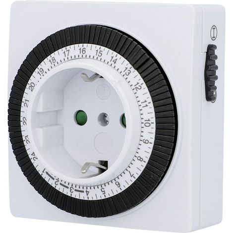 Zeitschaltuhr 3.500 W mechanisch, weiß, IP20 Zeitschaltuhren