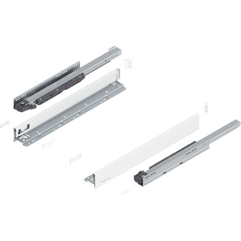 BLUM LEGRABOX pure SET Höhe N, BLUMOTION S, 40kg, NL 550, Seidenweiß