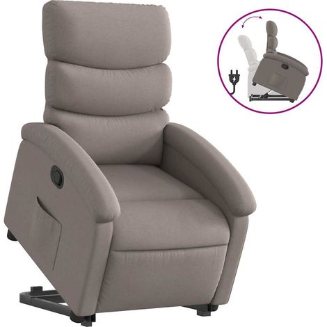 Maison Exclusive - Relaxsessel mit Aufstehhilfe Taupe Stoff