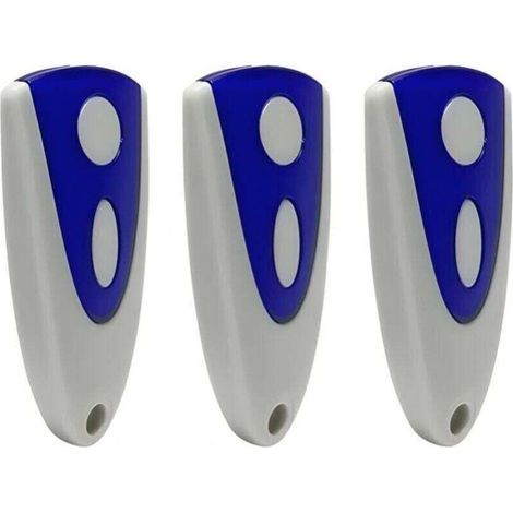 FENOPLASTICAPack de de 3 télécommandes de porte de garage compatibles , XU,avec Novoferm Novotron 502 MAX43-2 Novotron 512 MIX43-2 433,92 MHz - KZQ (1/4)