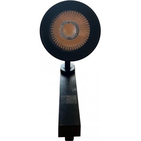 2 Pezzi Faro LED Binario Monofase 30W 2600 lm Nero 3000K 36° CRI90 D80x138 mm