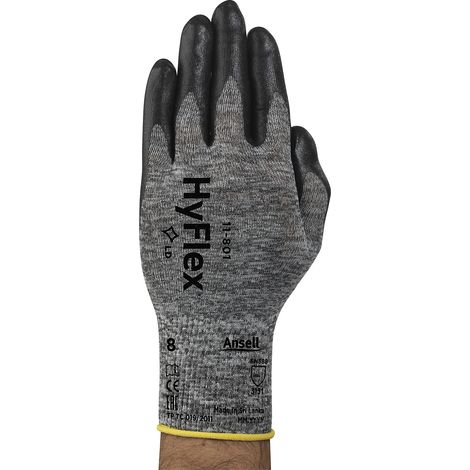 Ansell, Gants de travail HyFlex® 11-801, noir, lot de 12 (1/5)