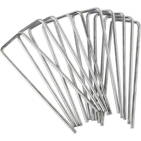 Lot de 40 Agrafes métalliques galvanisée WERKA PRO 15x4cm