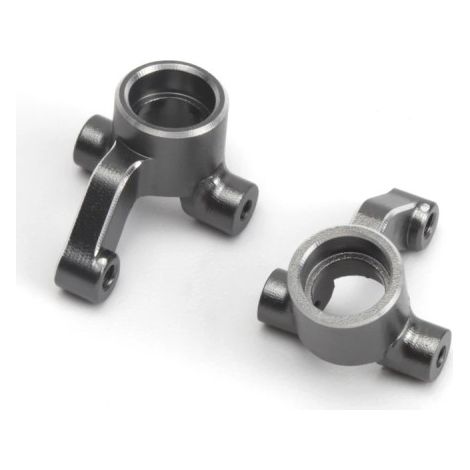 Aluminum Steering Spindle Set (Left/Right/Grey)