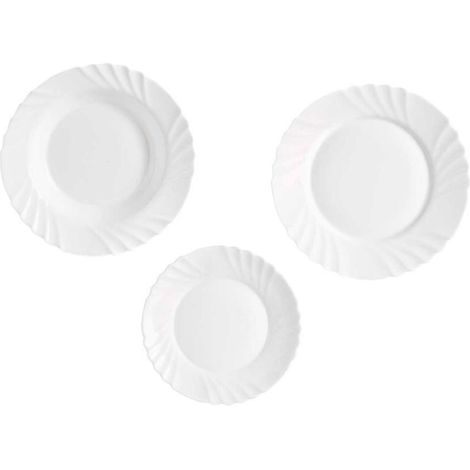 VIVALTO vajilla relieve opal 18 piezas , Vajilla relieve opal 18 piezas, un elegante conjunto de mesa diseñado para el uso diario, combinando resistencia, funcionalidad y un atract (1/2)