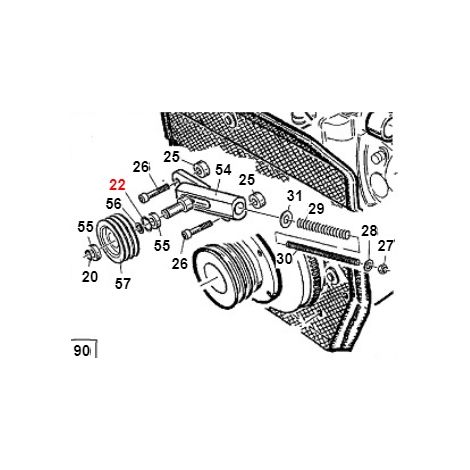 Distanciador para cojinete TURBO1 ORIGINAL GIANNI FERRARI 01.40.00.1090