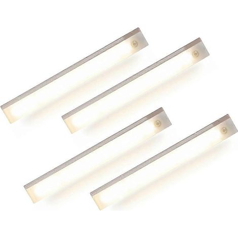 Wiederaufladbare magnetische LED-Leuchten ohne Bohren, mit Bewegungsmelder und warmem Licht, ideal für Küchen, Schränke, Kleiderschränke und Treppen. (1/5)