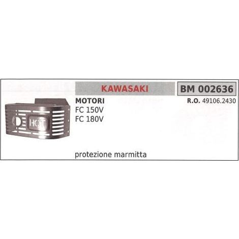 Protezione Marmitta KAWASAKI decespugliatore FC 150V 180V 002636