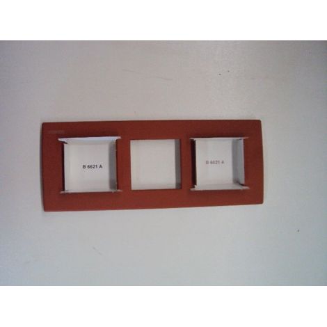 Plaque 3 x 2 modules terre brique LIGHT