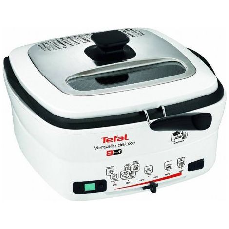 Tefal FR 4950 Multifunktions-Fritteuse Versalio Deluxe 9in1 blanc / Noir