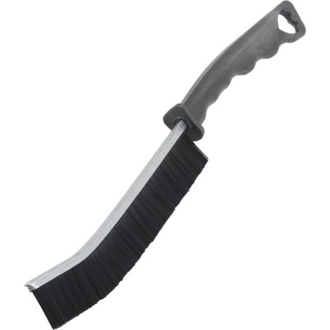 Serrure à mortaiser pour porte coulissante avec 2 clés, en alliage de zinc, poignée encastrée invisible, pour meubles en bois, finition nickel brossé (1/5)