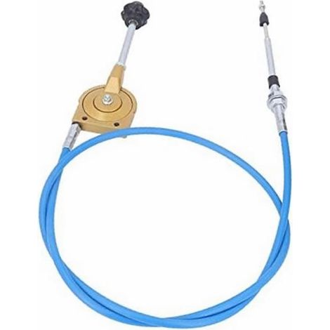 【BQ】Câble d'accélérateur de 2 m de long pour pelles hydrauliques, commande manuelle en acier inoxydable, réglage précis de l'accélérateur et résistant aux intempéries (1/5)