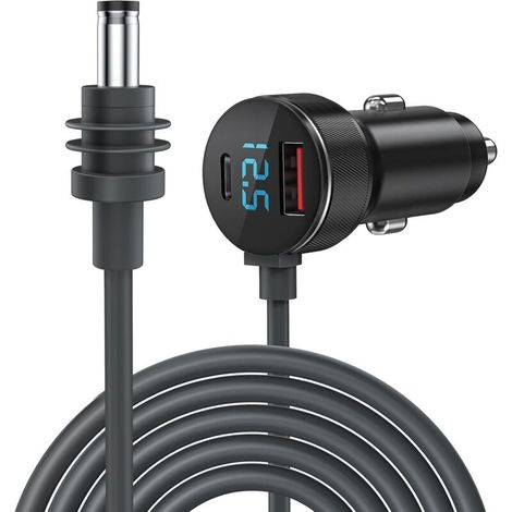 3M/10ft DC Power Cord, Digital Display Car DC Power Cord for Waterproof Mini Satellite (1/5)