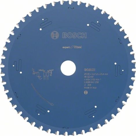 Bosch 2 608 643 058 - Expert per lama circolare in acciaio (230 x 25,4 x 2,0 mm, 48)