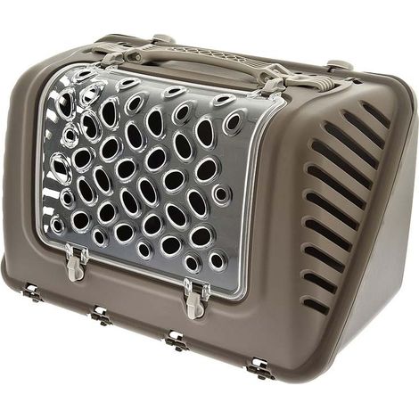 Trasportino in plastica per aereo modello P-Bag per cani e gatti  (1/5)