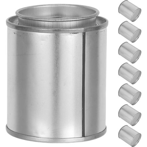 Lot de 8 Pots de Peinture vides - Contenants de Rangement avec couvercles pour Peinture, Arts, Loisirs créatifs, décoration DIY, Rangement de Fournitures - Seau métallique pour restes de (1/5)