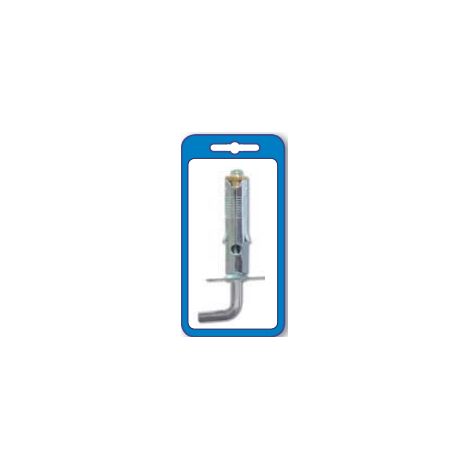 MASIDEF - 6 TASSELLI ACCIAIO GANCIO LUNGO - 8X45 MM