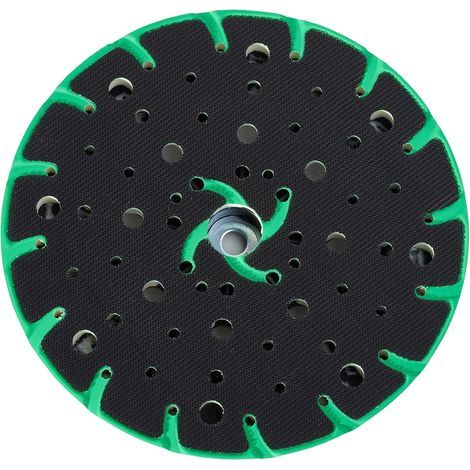 Plateau ponceuse 150 mm avec aspiration de poussière - Filetage de raccordement M8 - remplacement du festool plateau ponceuse, compatible avec le ponceuse excentrique 150mm bosch makita etc. (1/5)