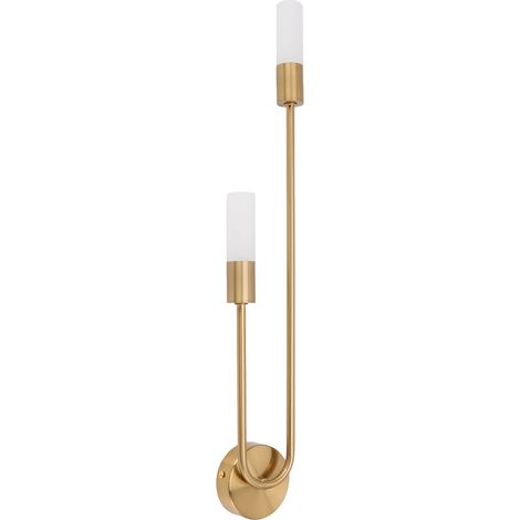 Douille murale double pour ampoule LED G9 Ironcraft avec abat-jour, idéale pour le salon (85-265 V). (1/5)