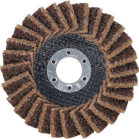 BGS  Disco  abrasivo  de  láminas  vellón  Ø  115  mm  grano  80  -  74471 (1/4)