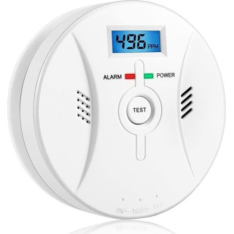 Carbon monoxide detector with LCD screen, CO detector, 85 dB audible alarm, carbon monoxide detector with carbon monoxide sensor (1/4)