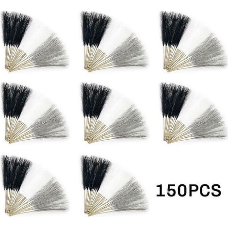 150 Stück dekoratives Kunstrasen, 55 cm hoch, Kunstrasen mit Pompon-Blumenmuster, künstliche Pflanzen für Vasen und Bodendekorationen (1/5)