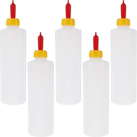Biberons pour Agneaux Kit d'allaitement en Plastique pour Chevreaux Veaux et Petits Animaux Tétine Souple Ferme et l'Élevage à Domicile 400ml (1/5)