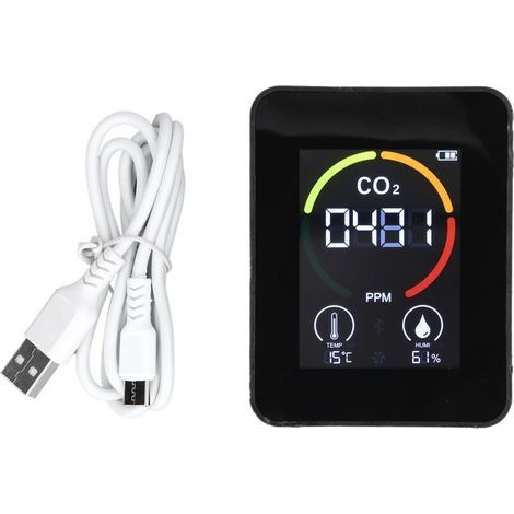 Solid-state CO2 detector, air quality monitor, temperature and humidity sensor H8 Plus ZNAZGG01 (1/5)