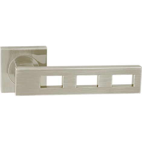 DOMINO Poignée de porte TRE QR M9 Poignée Sans rosace Nickel (1/5)
