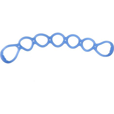 Sangle d'étirement multifonction pour yoga et fitness - Bleu (1/5)