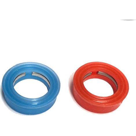 Set mit 2 Ersatz-Silikondichtungen für Vierteldrehungshähne mit einem Durchmesser von 1/2''