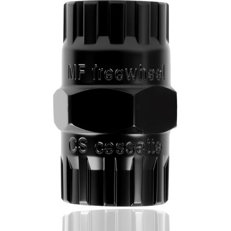 Demonte Cassette 2 en 1 vélo Cassette Outil, Roue Libre 12 Cannelures, Compatible avec Systèmes 5 à 12 Vitesses, Extracteur de Moyeu Arrière et Anneau de Verrouillage en Acier Trempé Durable (1/5)