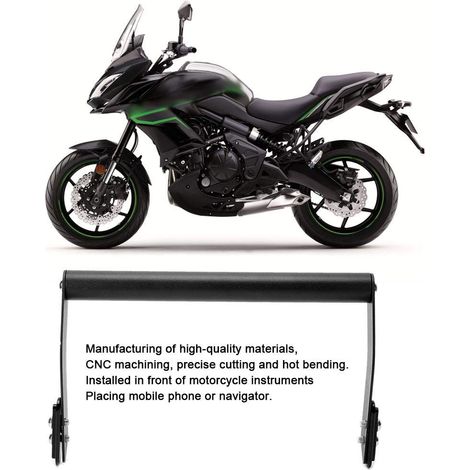 Jeffergarden Aramox Support de téléphone de Moto, matériel en Alliage d'aluminium Support de Navigation GPS Support de téléphone Support de Modification pour VERSYS 650 KLE 650 2015 2016 2017 2018 201 (1/5)
