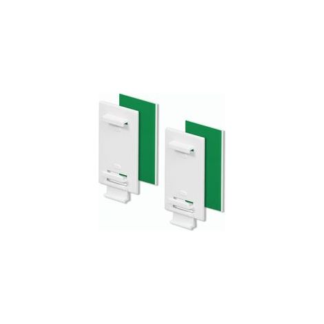 supports adhésifs longs pour stores enrouleurs doubles, stores vénitiens doubles, sans perçage, à coller, accessoire, pièce de rechange pour la fixation sur fenêtres, portes, etc. en PVC.