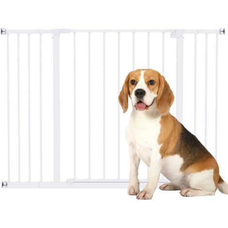 Porta di sicurezza, porta di sicurezza per scale (non richiede foratura), barriera per animali domestici, cancelletto di sicurezza per animali domestici, porta per cani, installazione a clip, metallo, (1/5)