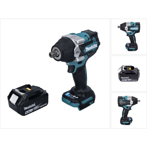 Llave de impacto sin cable Makita DTW 701 G1 18 V 700 Nm 1/2" XPT Sin escobillas + 1x batería recargable 6,0 Ah - sin cargador