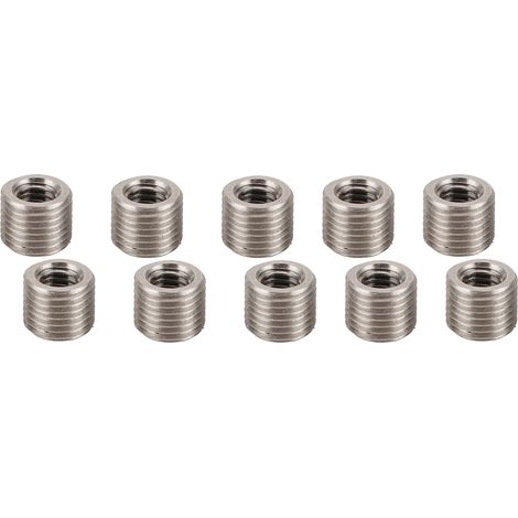 Lot de 10 écrous de réparation filetée en acier inoxydable durable, accessoires de quincaillerie M3 M5 4mm (1/5)