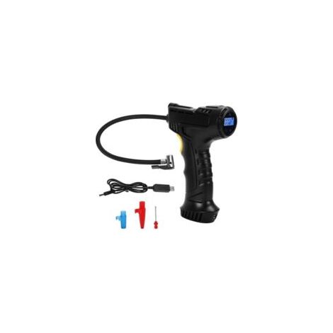 Tragbarer, kabelloser Reifenfüller mit 120 W Leistung, Luftkompressor und Reifenpumpe für Autos, Motorräder und Fahrräder mit digitaler LED-Druckanzeige und 2000 mAh Akku – Crezuo (1/4)