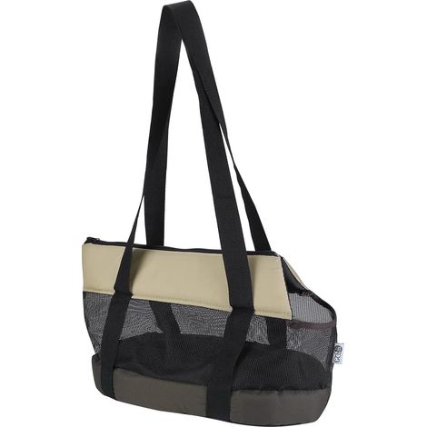Sac de Transport pour Chien Chat Sac à Bandoulière Transport Animaux de Compagnie Sac à Main Réglable Respirant Caisse de Transport Chat Jusqu'à 5 kg Sacoche Portable Promenade Extérieur (1/5)