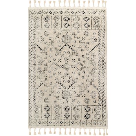 Tappeto Lovis 100 Bianco in Stile Etnico (1/4)
