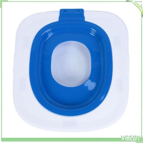 Kit d'entraînement à la toilette pour chat - FAFEICY - Kit standard - Bleu - ABS - 37x40 cm (1/5)