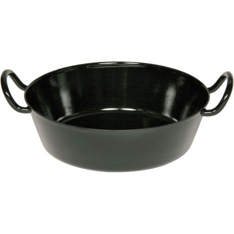 Riess Classic sartén para chuletas 24 esmaltada negra para todo tipo de placas