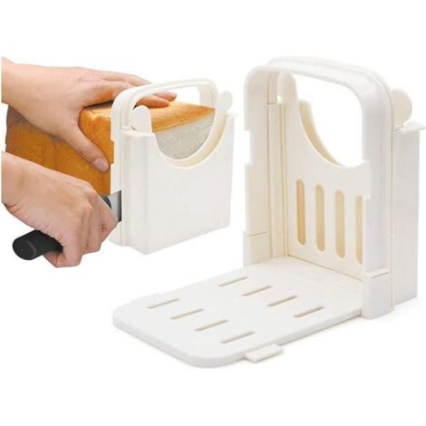 Trancheuse à pain, trancheuse à pain, trancheuse à pain pliable, machine à trancher les toasts avec 5 épaisseurs de tranches (1/4)