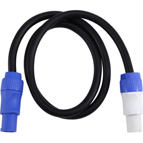 Câble d'alimentation secteur PowerCON entrée/sortie pour projecteur de scène, rallonge de conversion 3x1,5 mm² pour projecteur à faisceau mobile et audio (1/5)
