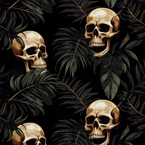 Tela Oxford decorativa para exteriores - Motivo de calavera I DX4148 (1/5)